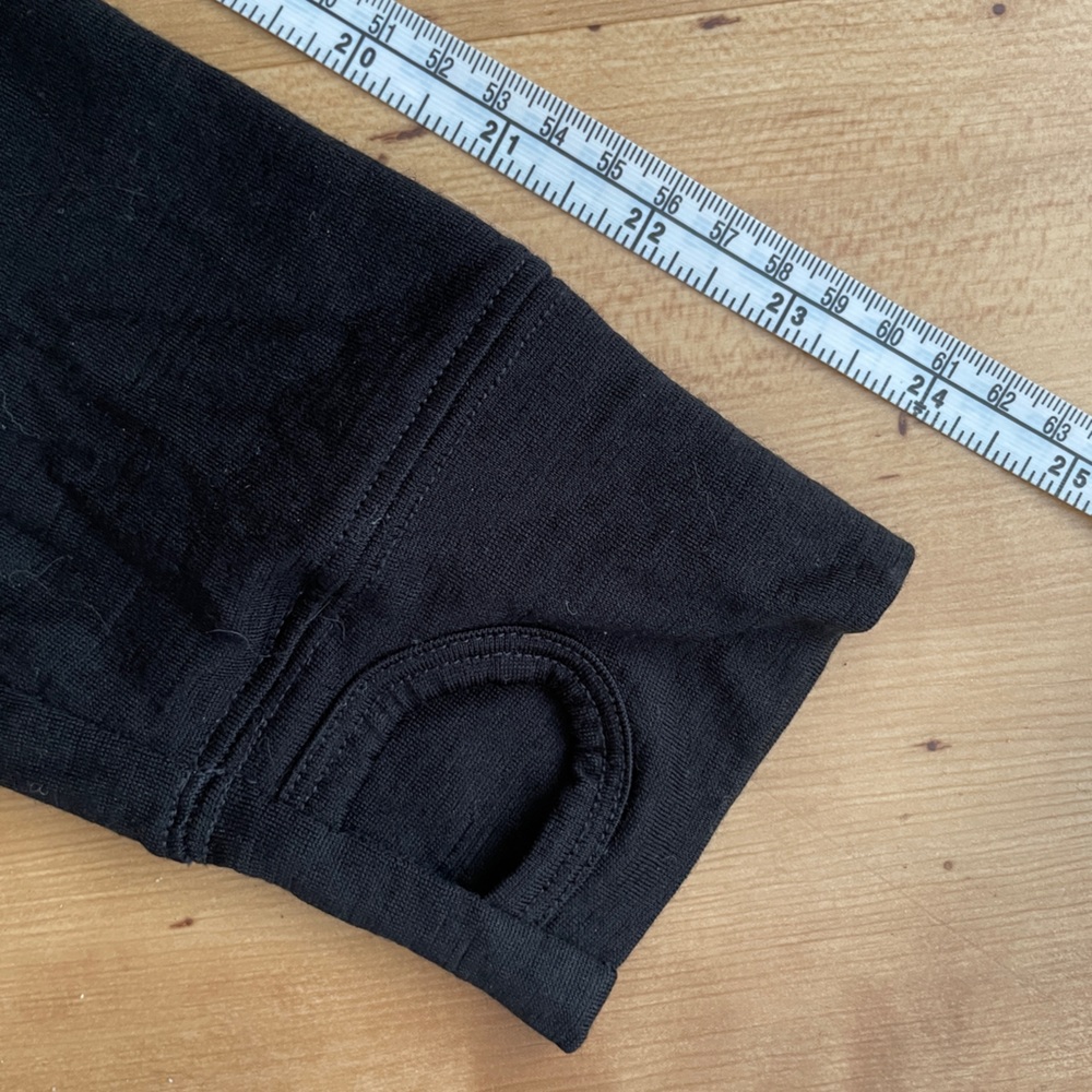 Mons Royale 200 Merino Wool Long Sleeve Base Layer Medium Black Brown - Picture 6 of 10